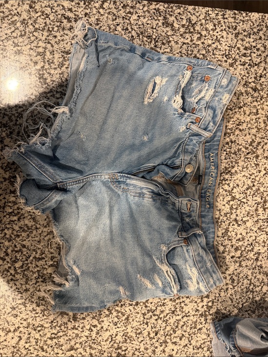 American Eagle Outfitters Pants - American Eagle Outfitters Light Wash Distressed Denim Cutoff Shorts